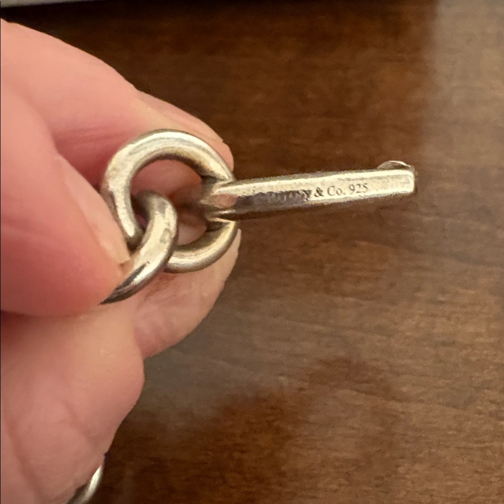 Tiffany & Co. Silver Heart Link Bracelet - Picture 6 of 7